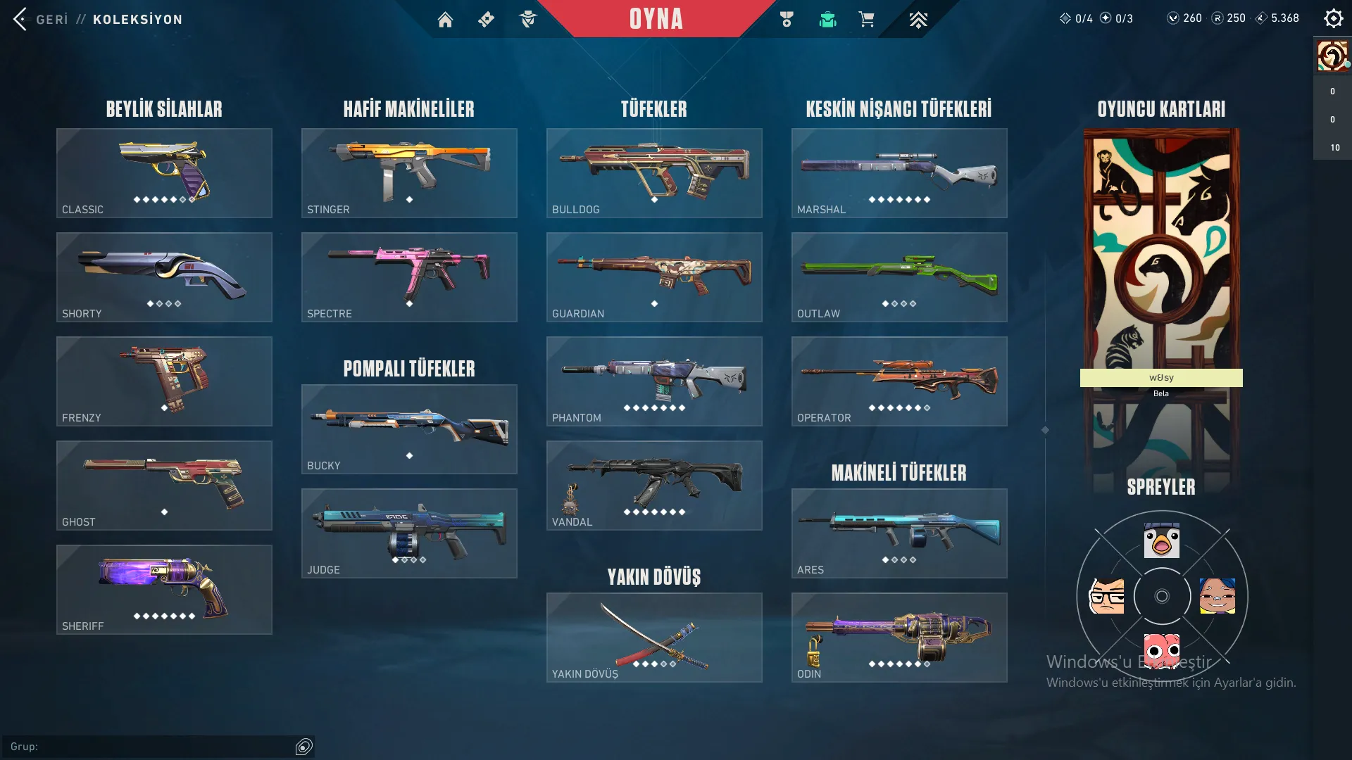 Full+Full Mantıklı Skinlerle Dolu Hesap Kaçırma Derimm