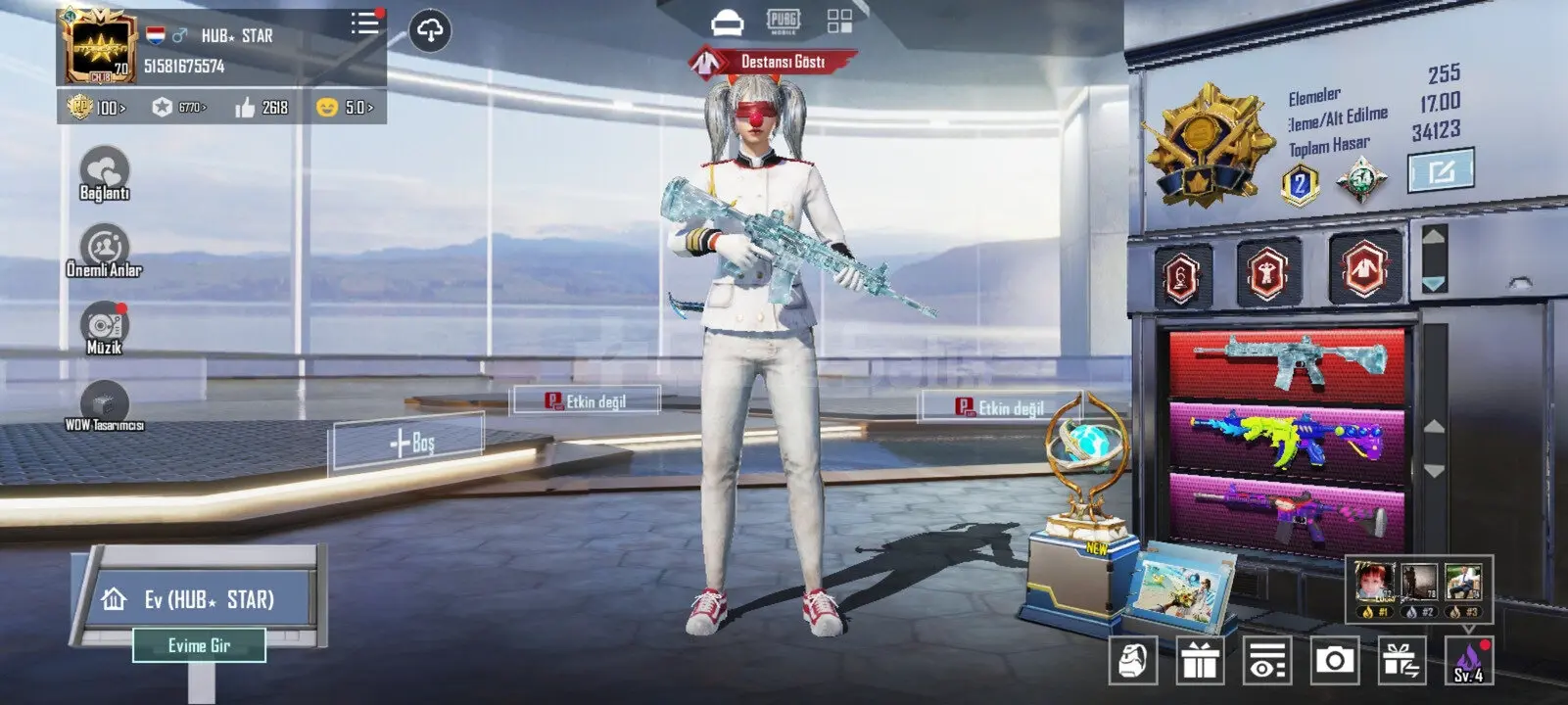 Üçü bir arada m4 Max full m4 ler 5 özel emoji