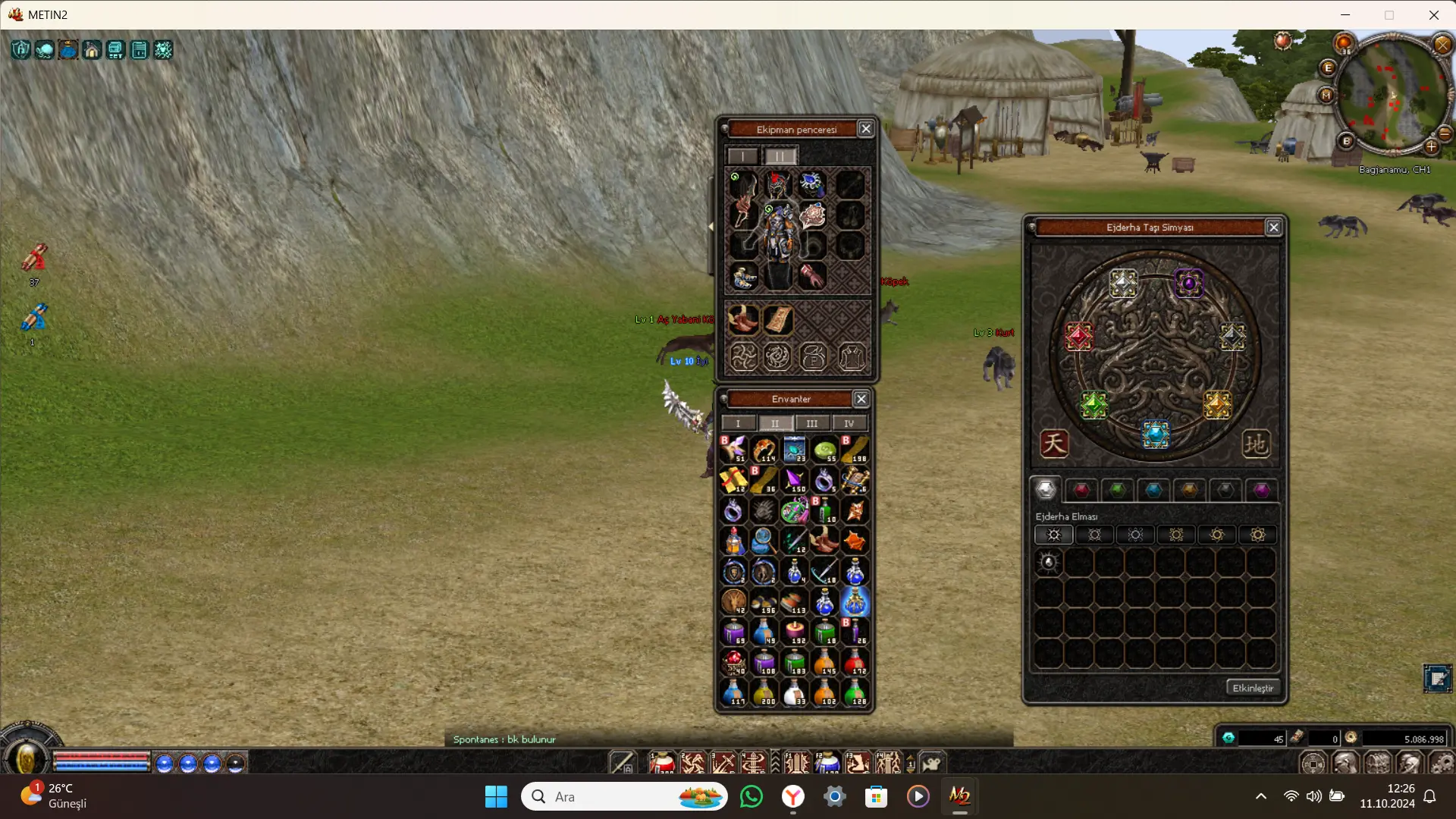 Metin2 10 LVL Şampiyon Zihinsel Hesa